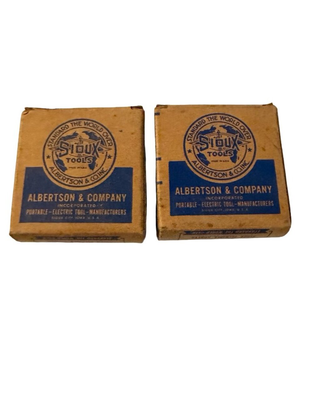 Vintage Sioux Valve Seat Grinding Wheels K-493 K-423 Set of 2 With Original Boxe